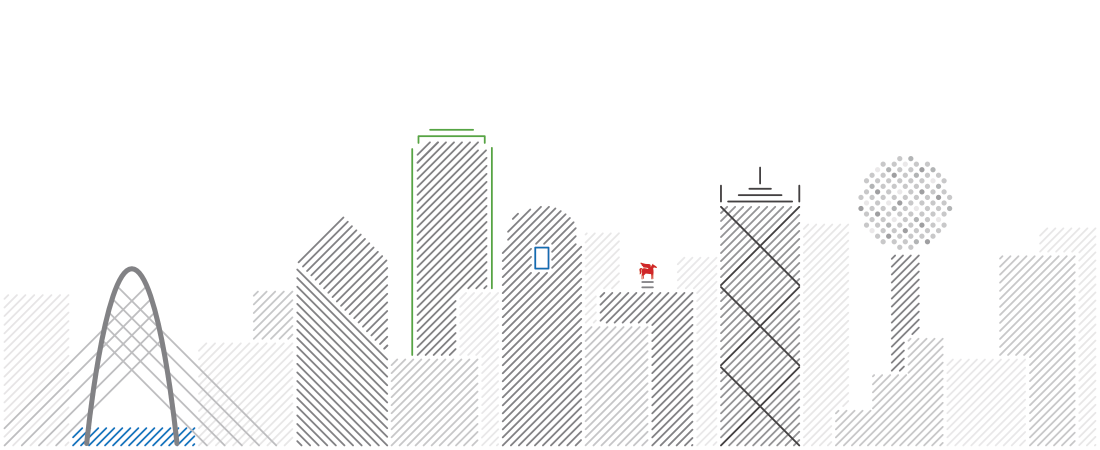Uptown Dallas Apartments Illustration